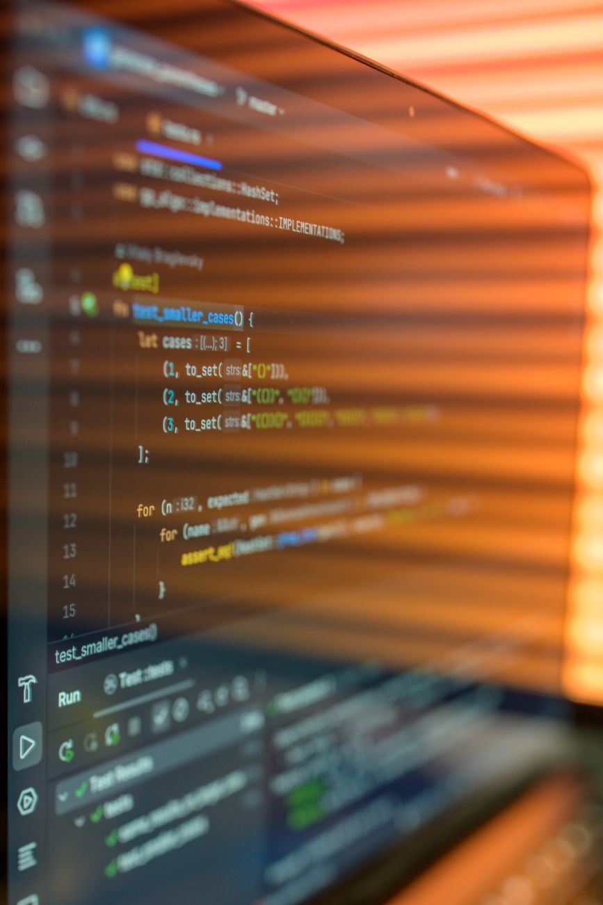 Developer Coding in clean environment